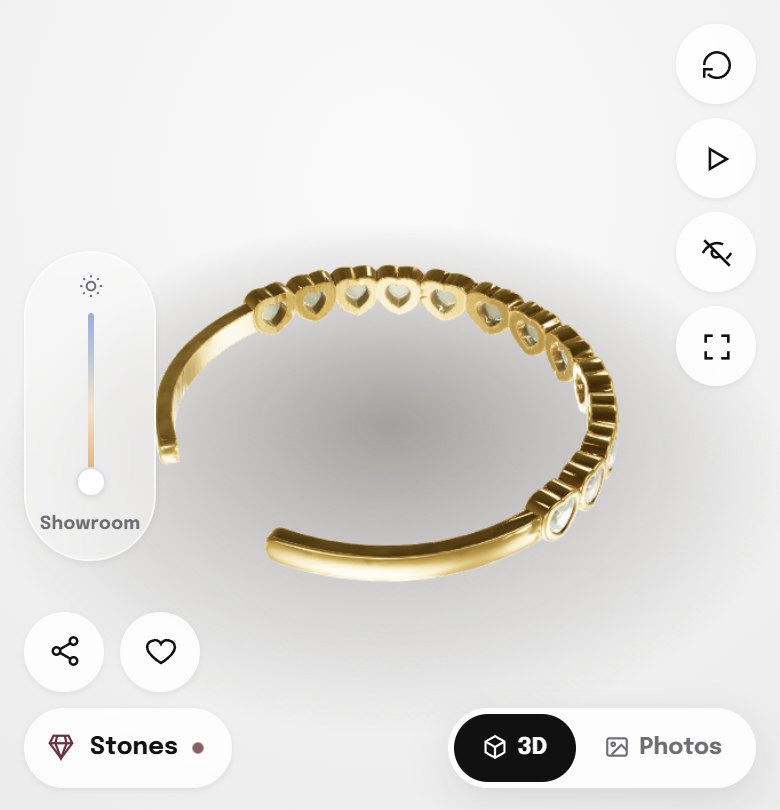 Cuff under showroom light